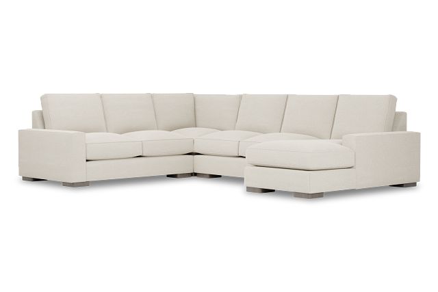 Edgewater Elite Ivory Medium Right Chaise Sectional