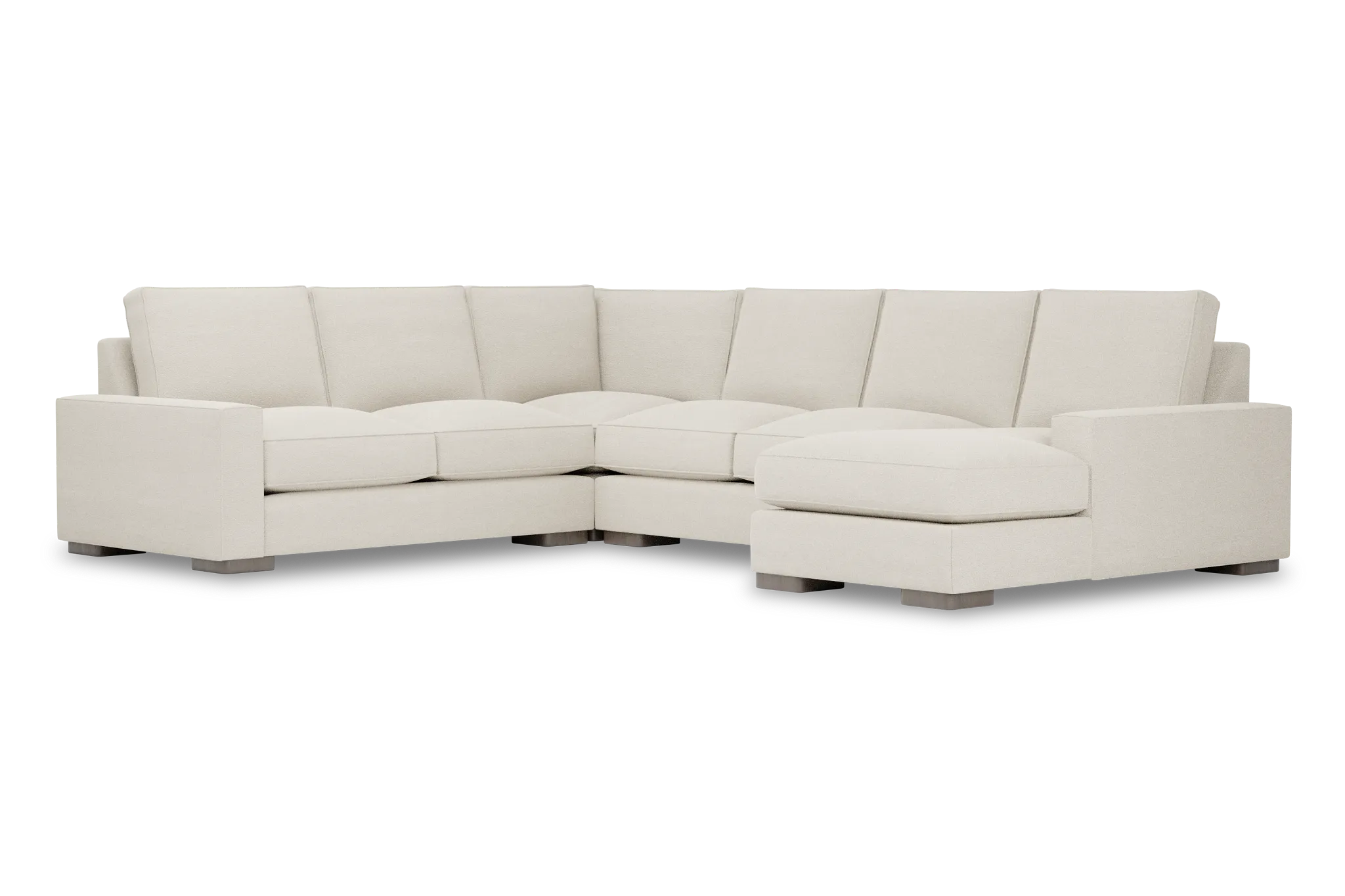 Edgewater Elite Ivory Medium Right Chaise Sectional