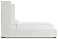 Captiva Maguire Ivory 60" Upholstered Shelter Bed