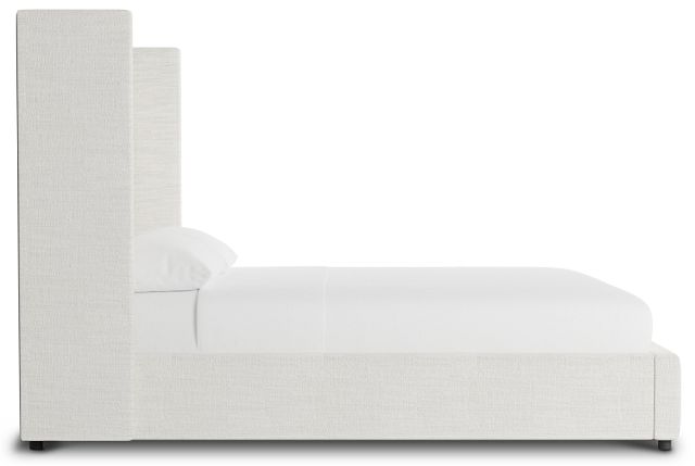 Captiva Maguire Ivory 60" Upholstered Shelter Bed