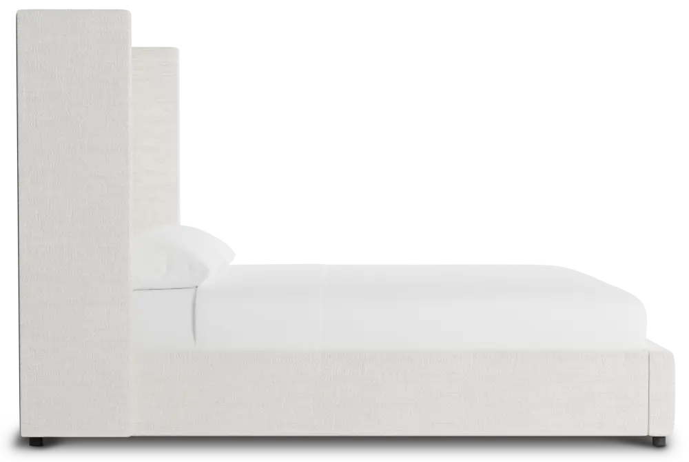 Captiva Maguire Ivory 60" Upholstered Shelter Bed Captiva Maguire Ivory 60" Upholstered Shelter Bed