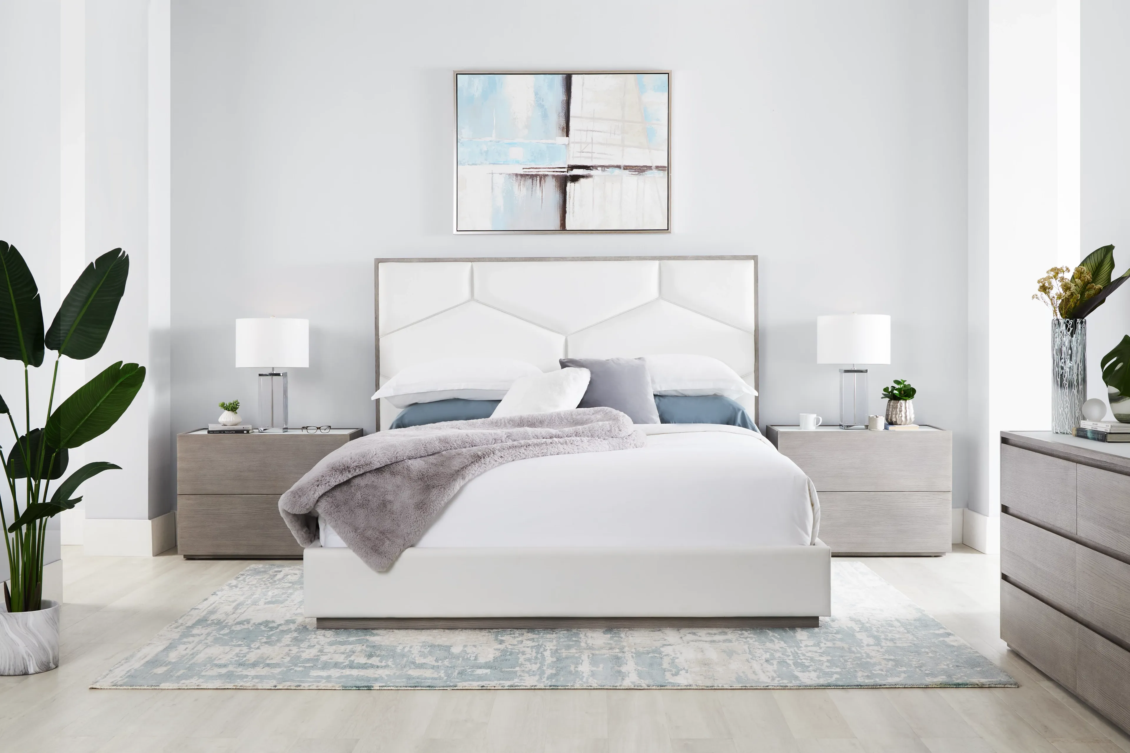 Orion Light Gray Framed Wall Art