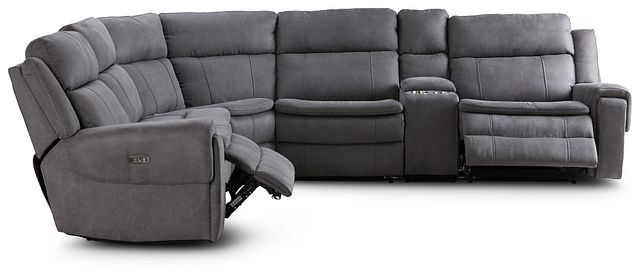 Scout Gray Micro Medium Dual Power Sectional