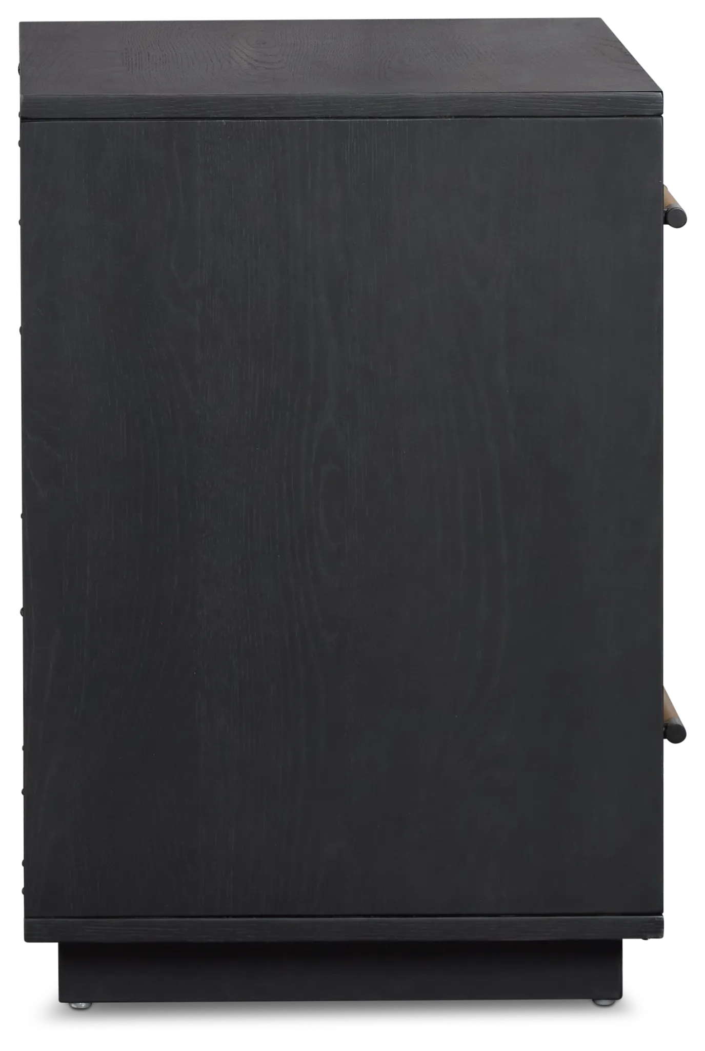 Highland Black 3-drawer Nightstand