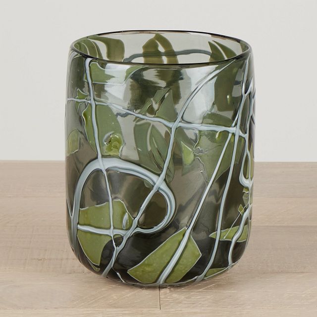 Uvoli Small Green Vase