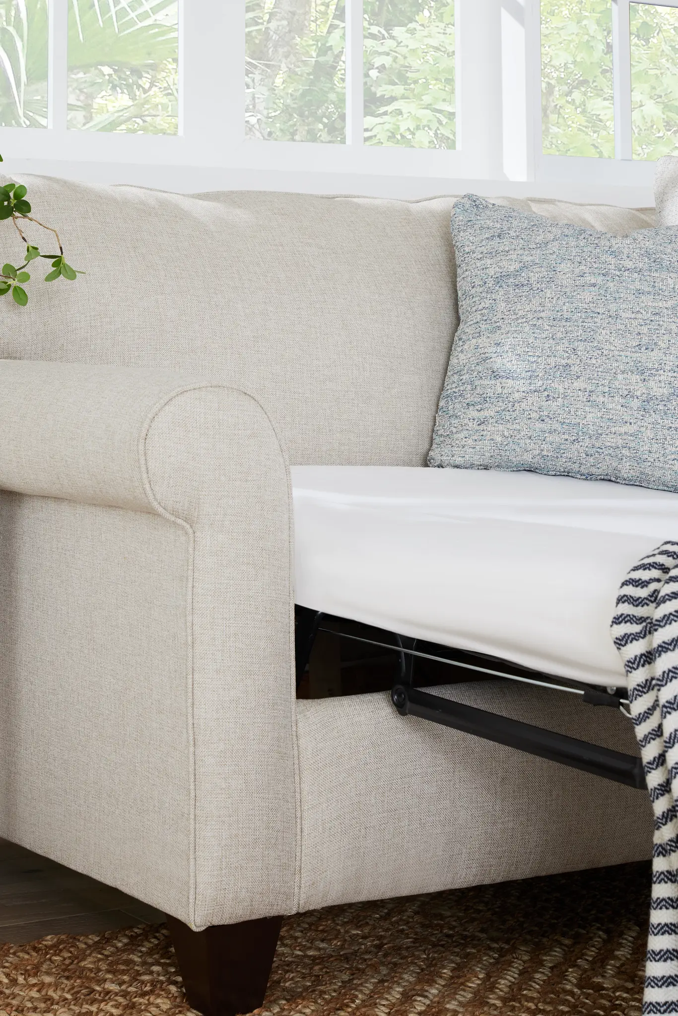 Cameron Beige Fabric Memory Foam Sleeper Cameron Beige Fabric Memory Foam Sleeper