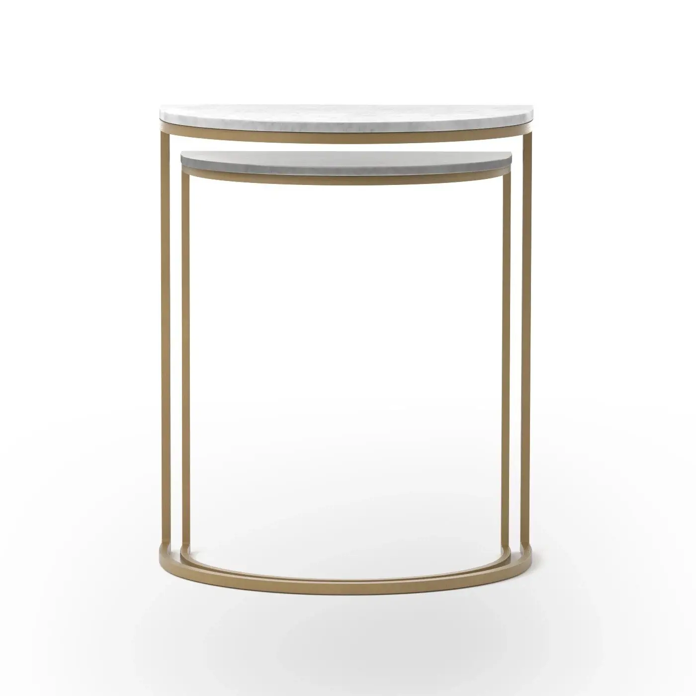 Four Hands Sani White Marble Nesting Tables Four Hands Sani White Marble Nesting Tables