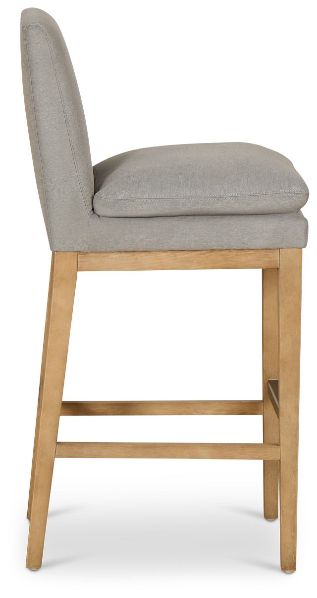 Nixon Gray 30" Upholstered Barstool