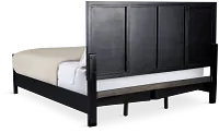 Venice Black Woven Panel Bed