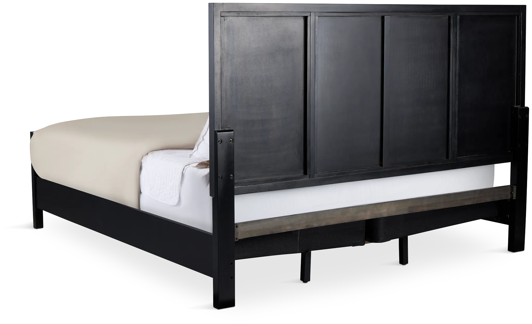 Venice Black Woven Panel Bed
