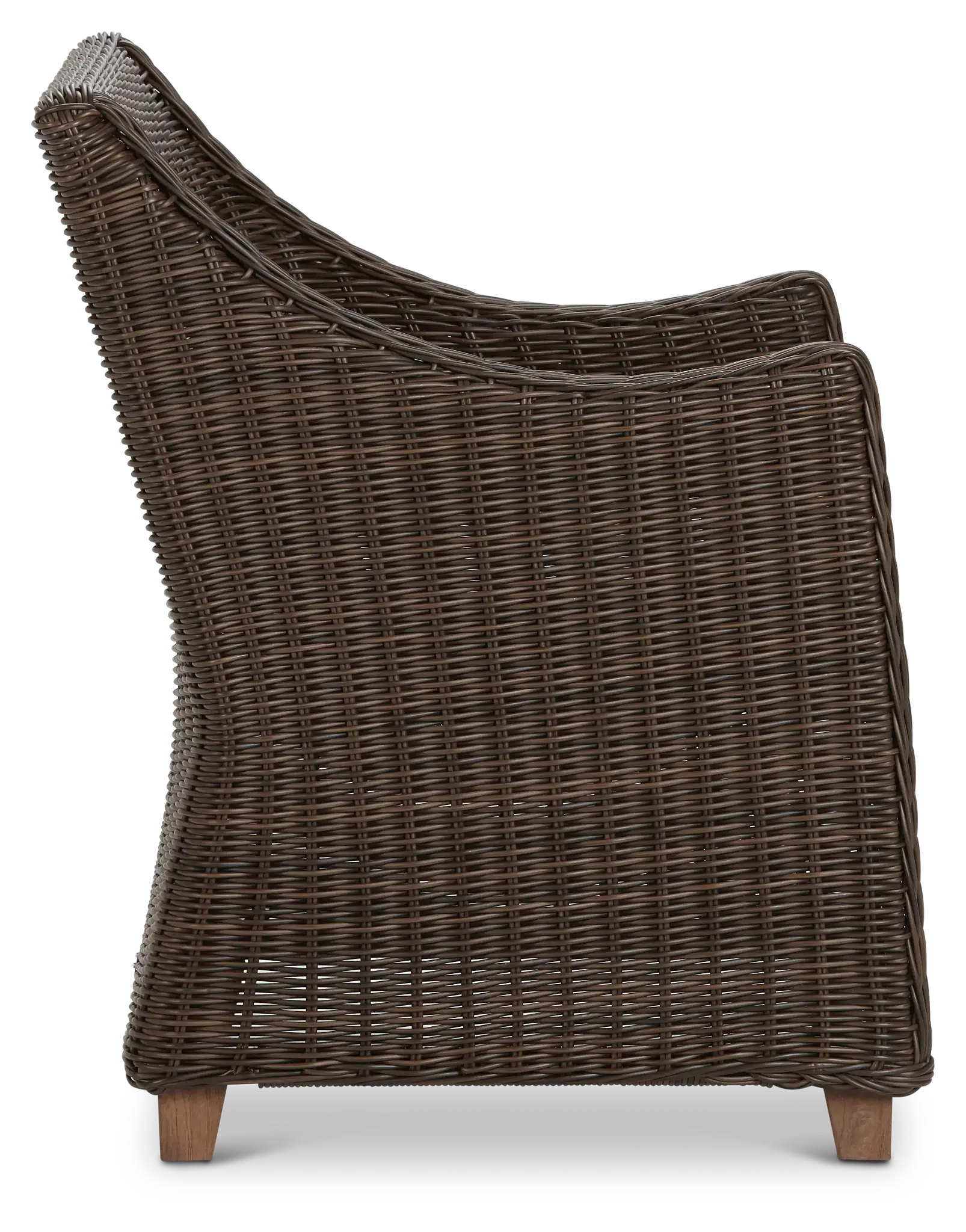 Canyon Dark Brown White Woven Arm Chair Canyon Dark Brown White Woven Arm Chair