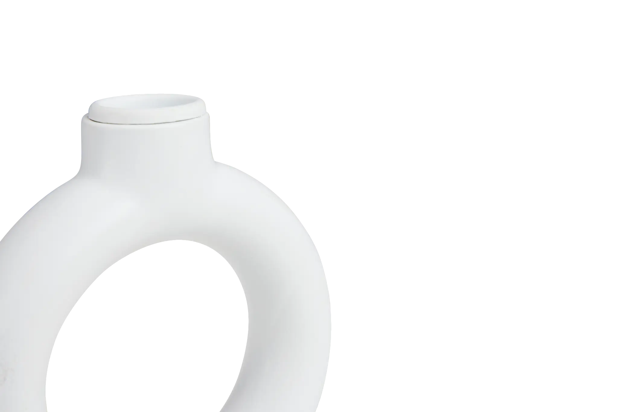 Auras White Candle Holder Auras White Candle Holder