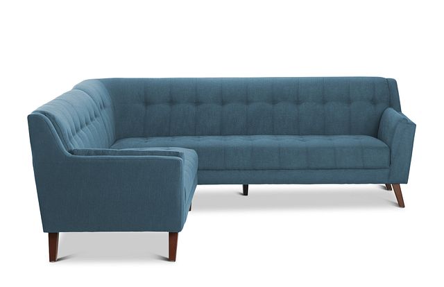 Tahoe Dark Blue Fabric Two-arm Sectional