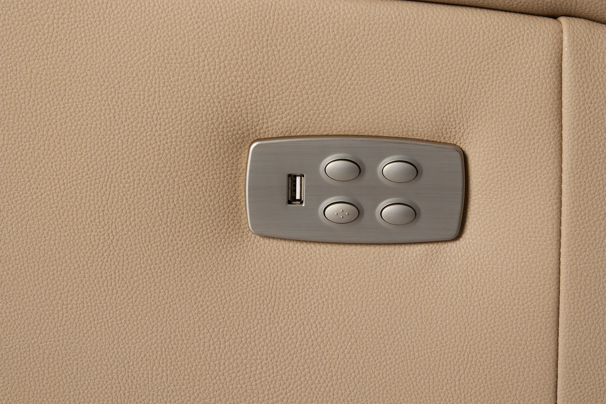 Rhett Taupe Micro Small Triple Power Reclining Two-arm Sectional