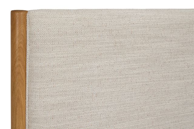 Stockton White Uph Panel Bed