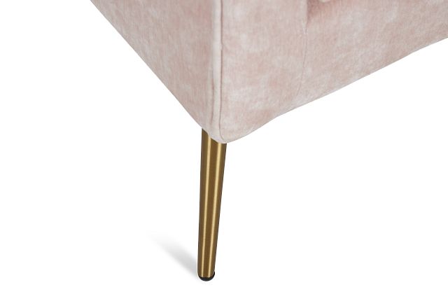 Cambridge Light Pink Velvet Accent Chair