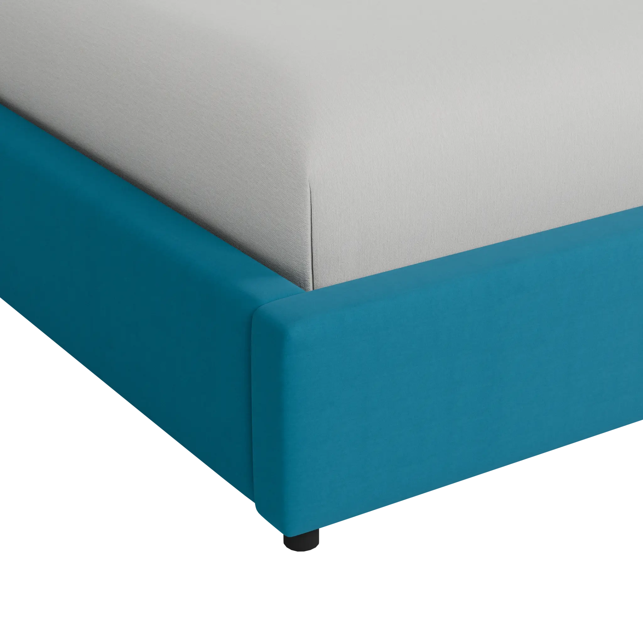 Grayton Joya Teal 54" Upholstered Platform Bed Grayton Joya Teal 54" Upholstered Platform Bed