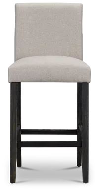 Dublin Beigedark Tone 30" Upholstered Barstool