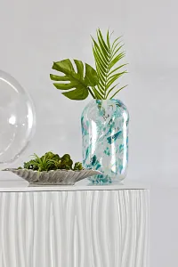 Poppy Teal Vase