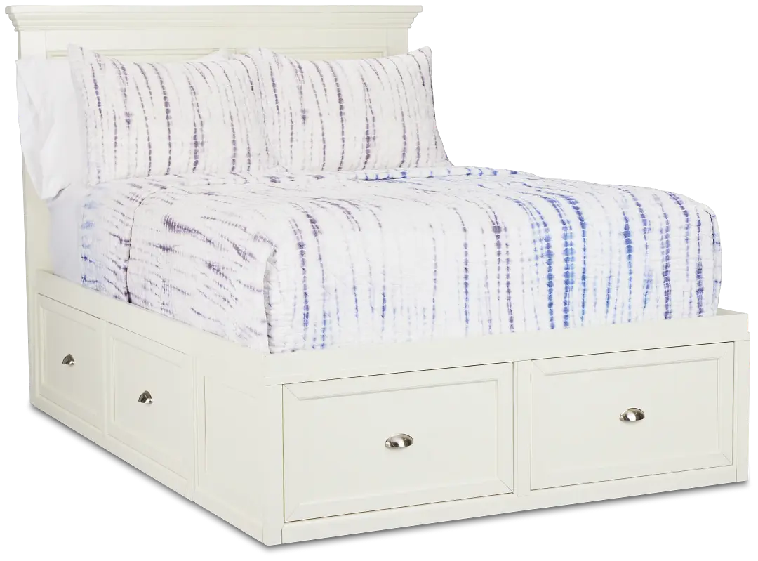 Spencer Ivory 6-drawer Platform Storage Bed Spencer Ivory 6-drawer Platform Storage Bed