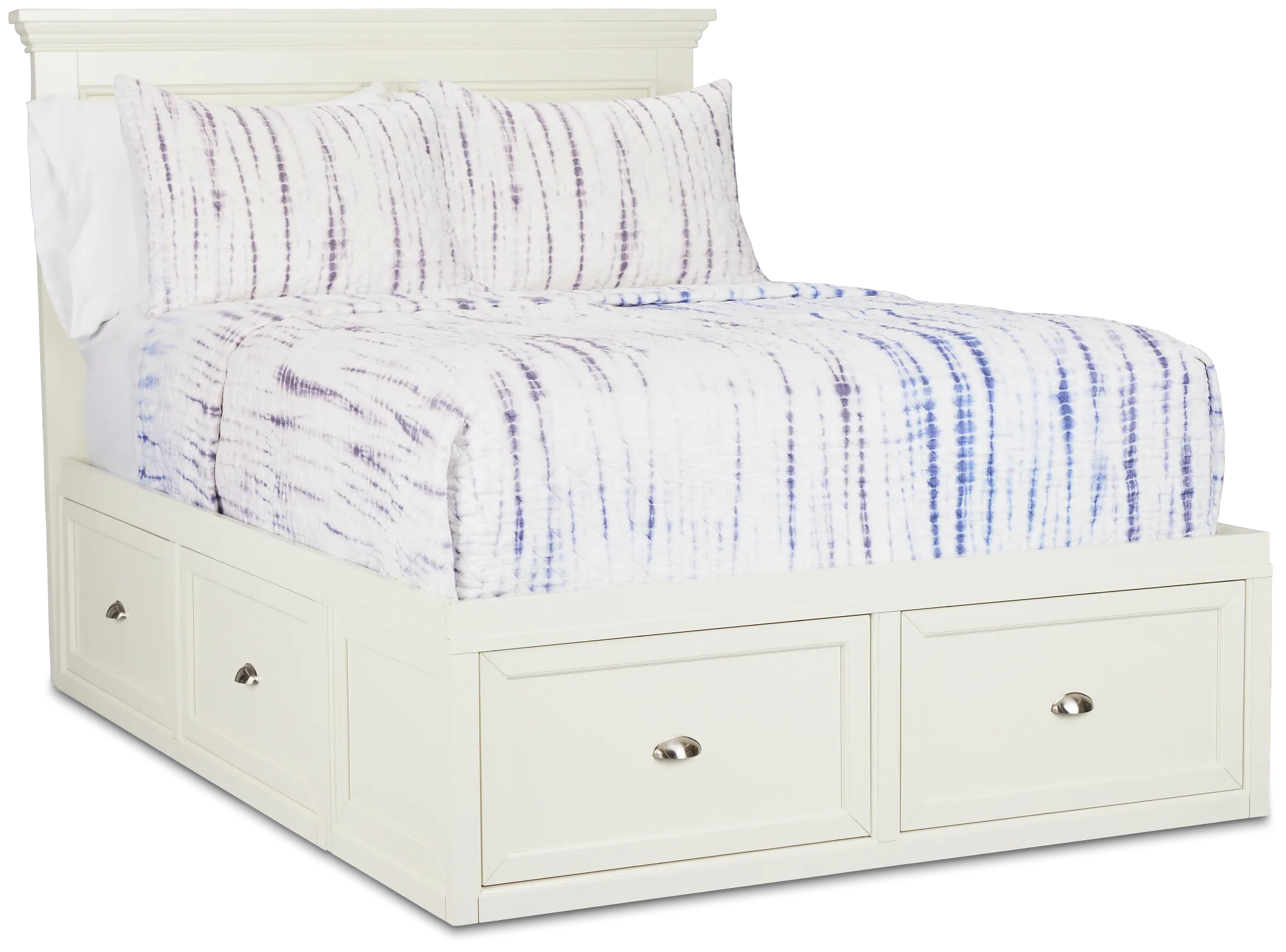 Spencer Ivory 6-drawer Platform Storage Bed