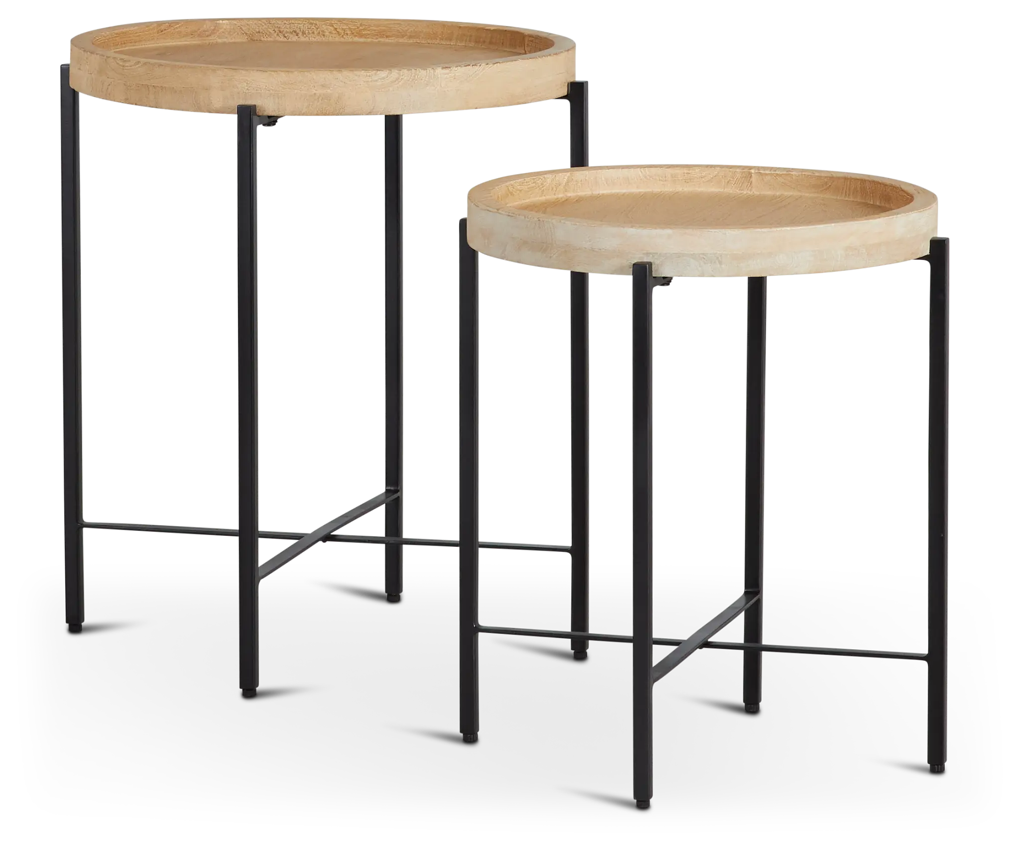 Farida Wood Set Of 2 Accent Table Farida Wood Set Of 2 Accent Table