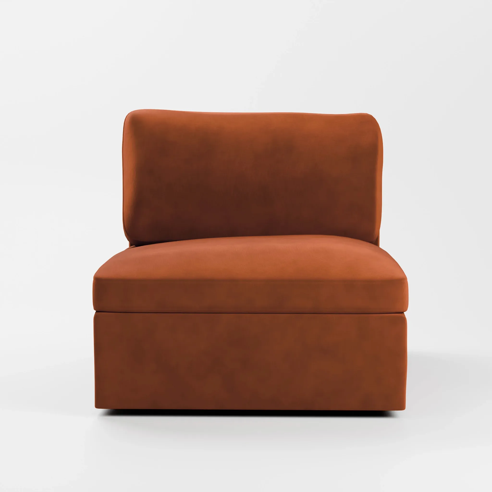Destin Joya Orange Velvet Swivel Chair
