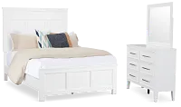 Seabrook White Small Panel Bedroom