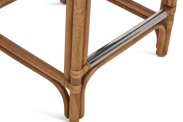 Maui Light Tonewoven 24" Upholstered Barstool