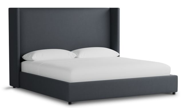 Captiva Joya Gray 60" Upholstered Shelter Bed