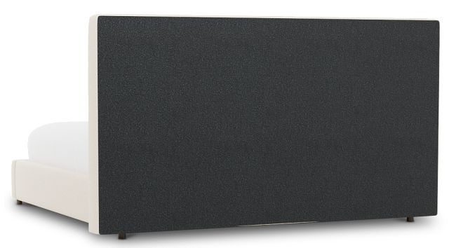 Grayton Merino Light Beige 54" Upholstered Platform Bed