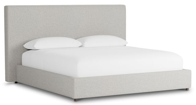 Gayton Elavation Khaki 54" Upholstered Platform Bed