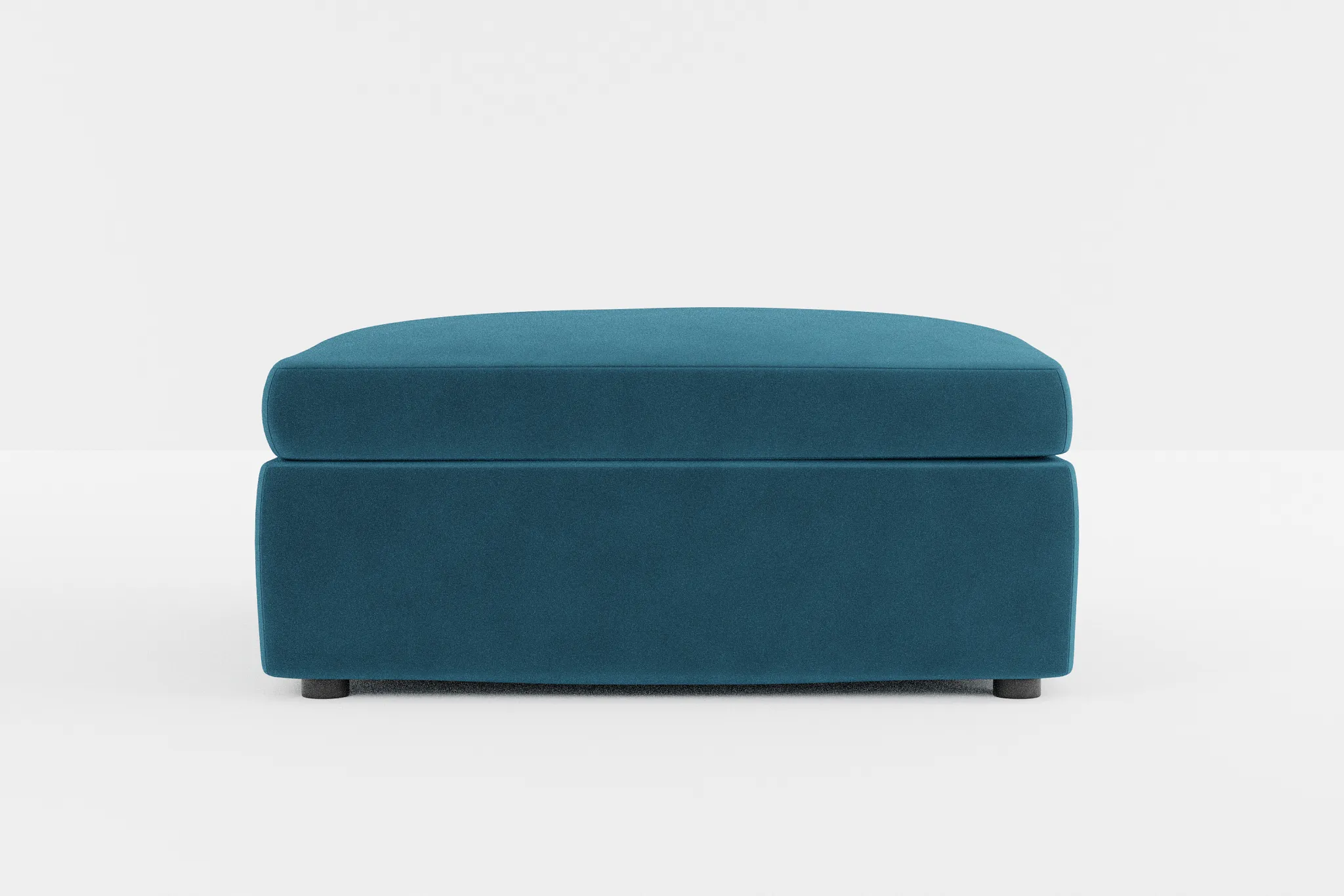 Destin Joya Teal Velvet Cocktail Ottoman