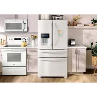 Whirlpool 3636 Series White French Door Refrigerator