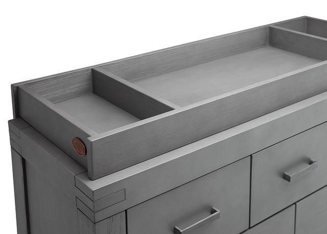 Piermont Gray Dresser With Changing Top