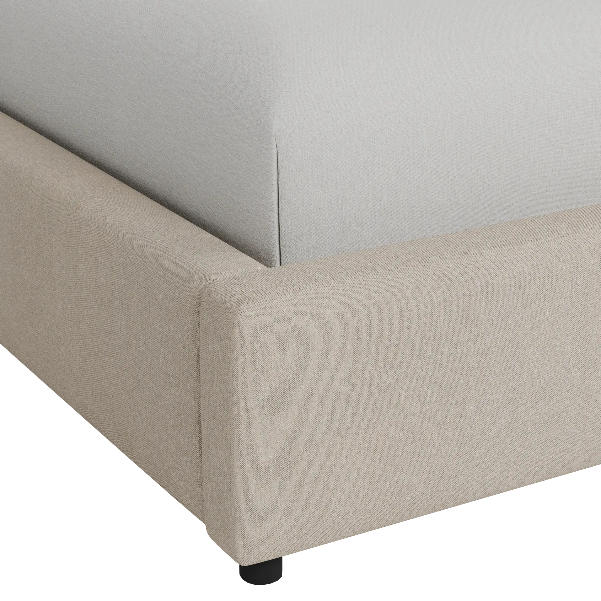 Grayton Peyton Beige 44" Upholstered Platform Bed Grayton Peyton Beige 44" Upholstered Platform Bed