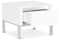 Vancouver White Square End Table