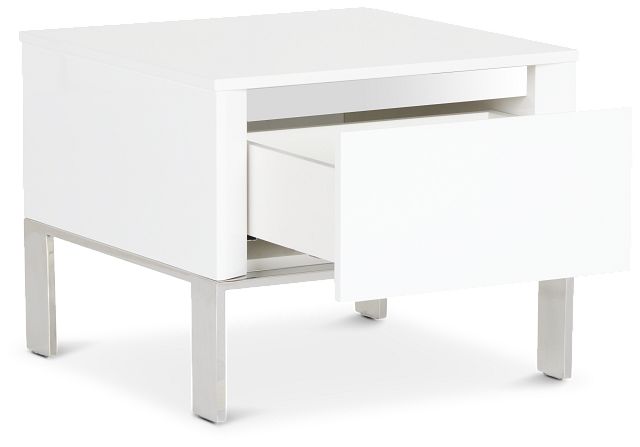 Vancouver White Square End Table