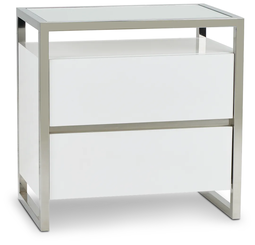 Miami White Nightstand