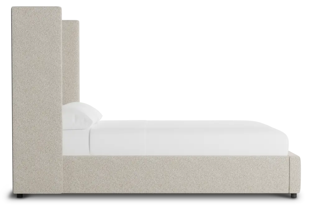 Captiva Gellar Green 60" Upholstered Shelter Bed Captiva Gellar Green 60" Upholstered Shelter Bed