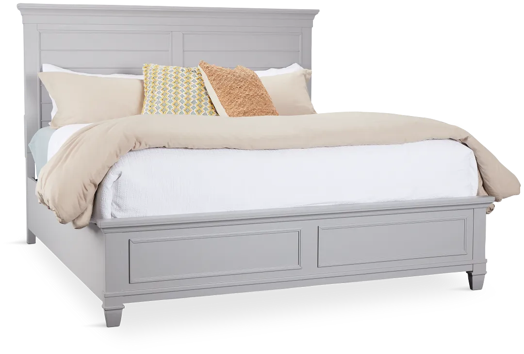 Cape Cod Gray Panel Bed