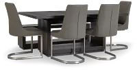 Madden Dark Tone Table, 4 Chairs & Bench