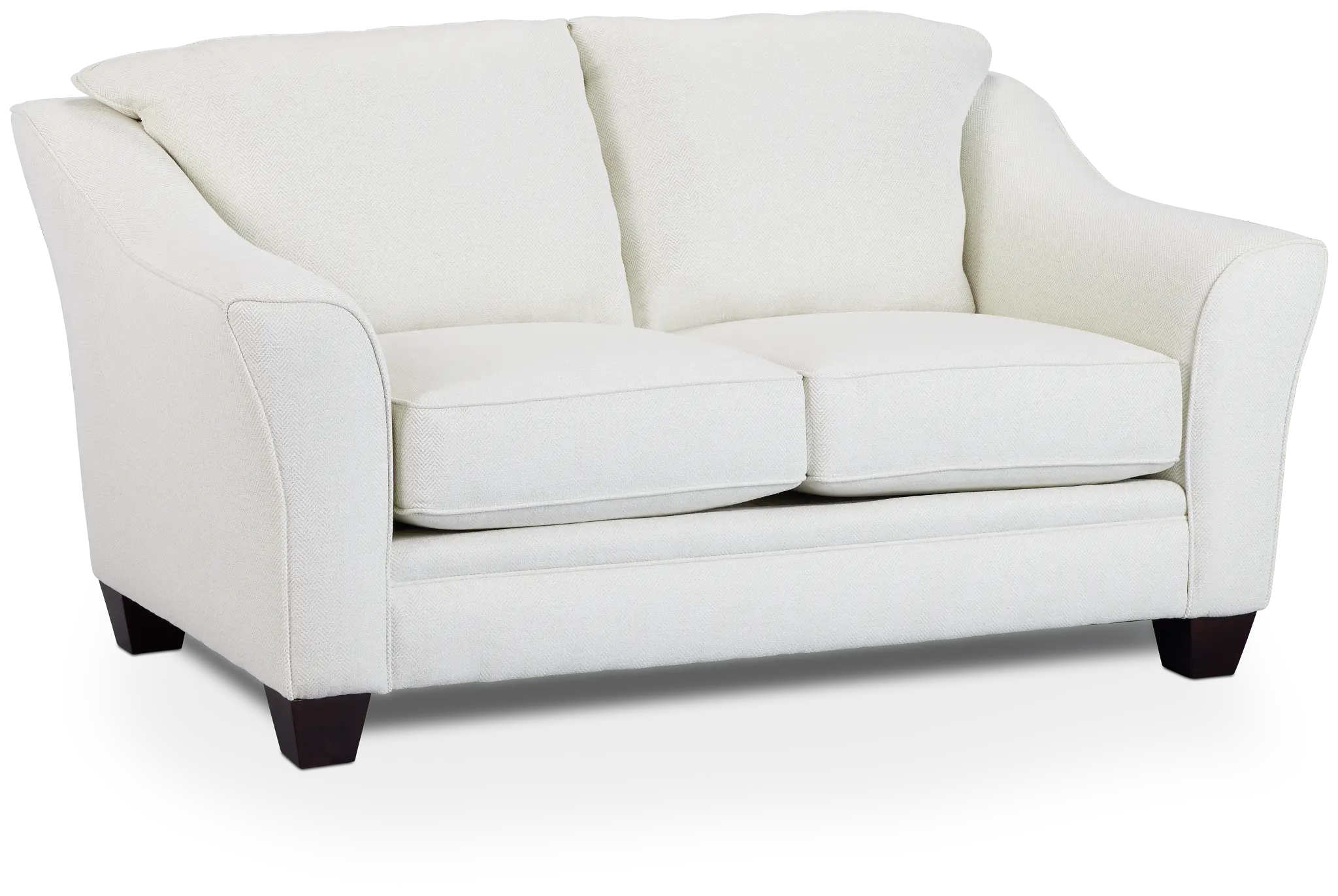 Avery White Fabric Loveseat Avery White Fabric Loveseat