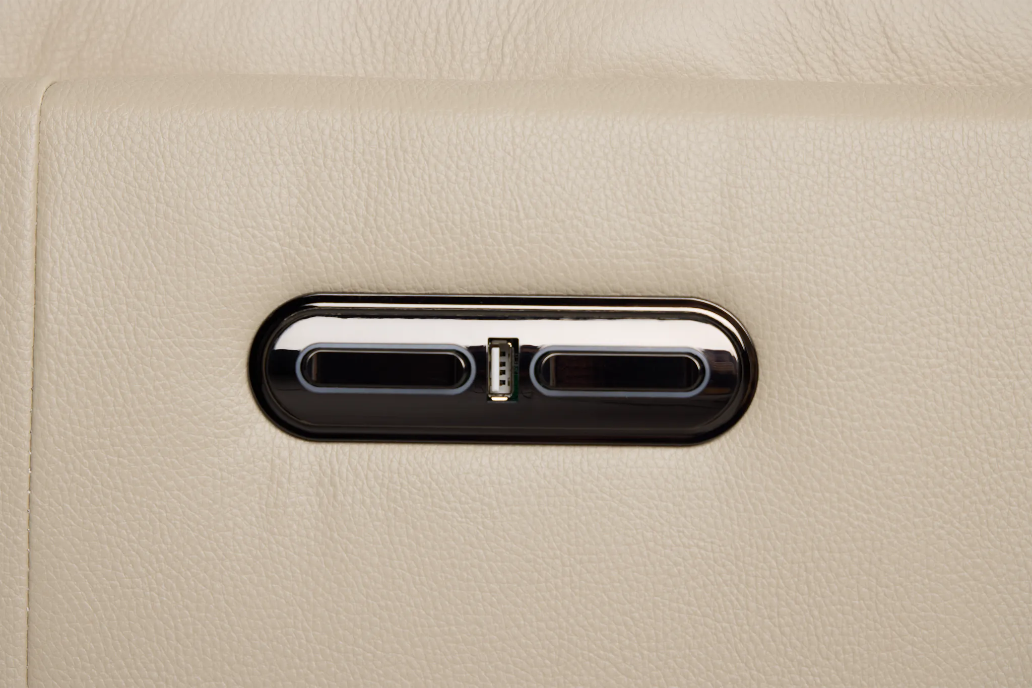 Atlas Taupe Lthr/vinyl Power Reclining Sofa