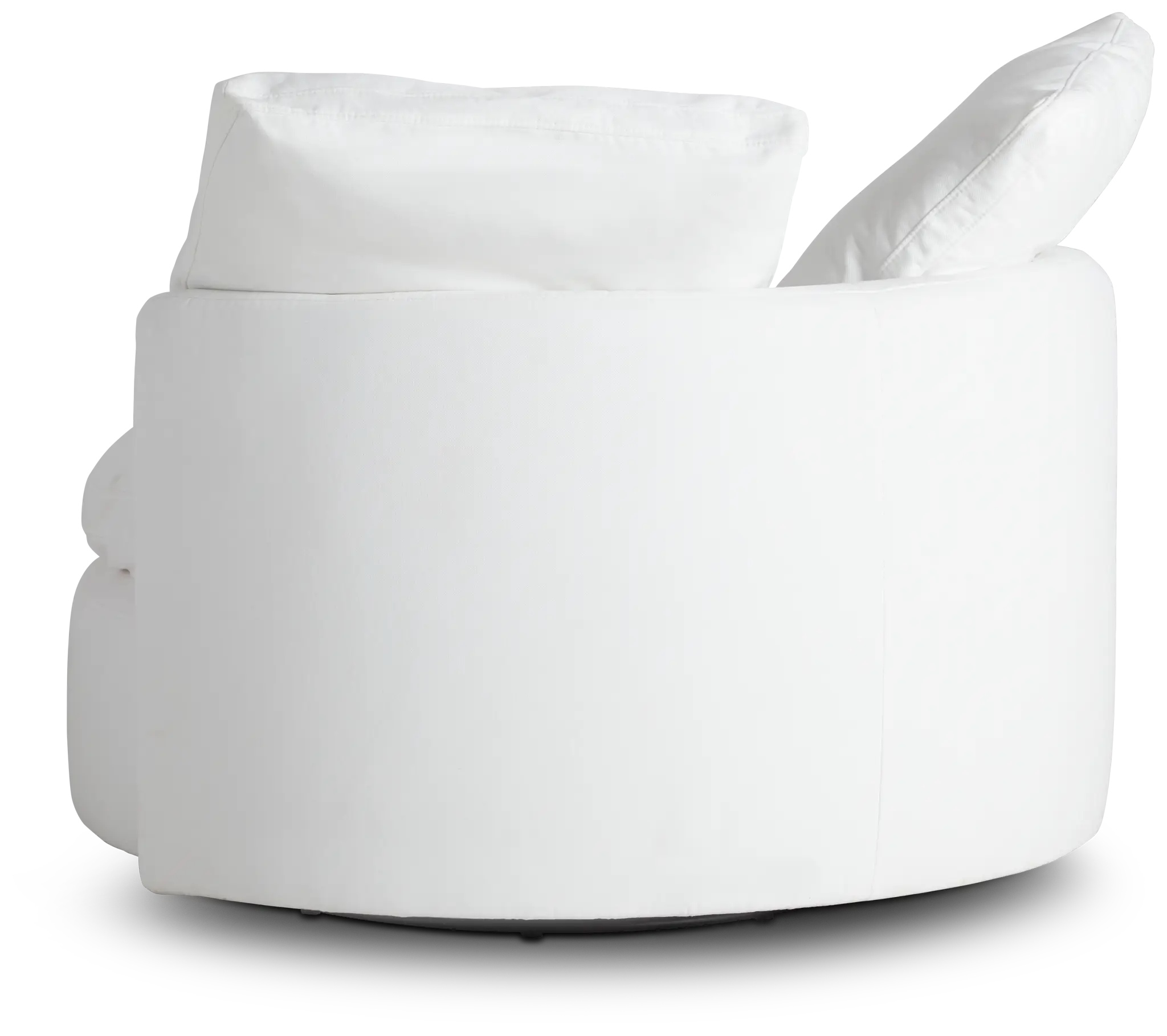 Orbit White Micro Swivel Accent Chair Orbit White Micro Swivel Accent Chair