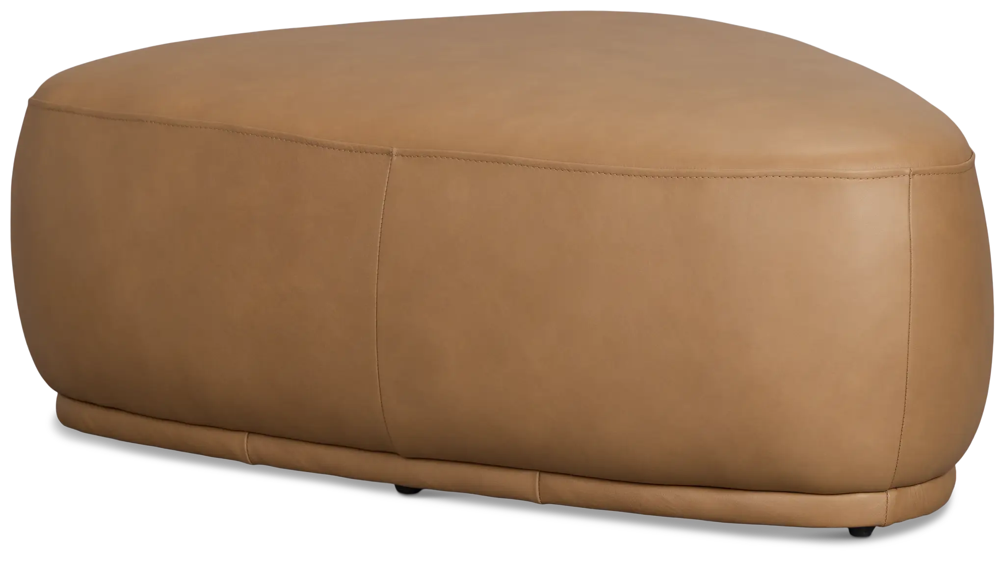 Jovi Brown Leather Large Accent Ottoman Jovi Brown Leather Large Accent Ottoman