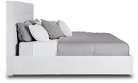Doral White Uph Platform Bed