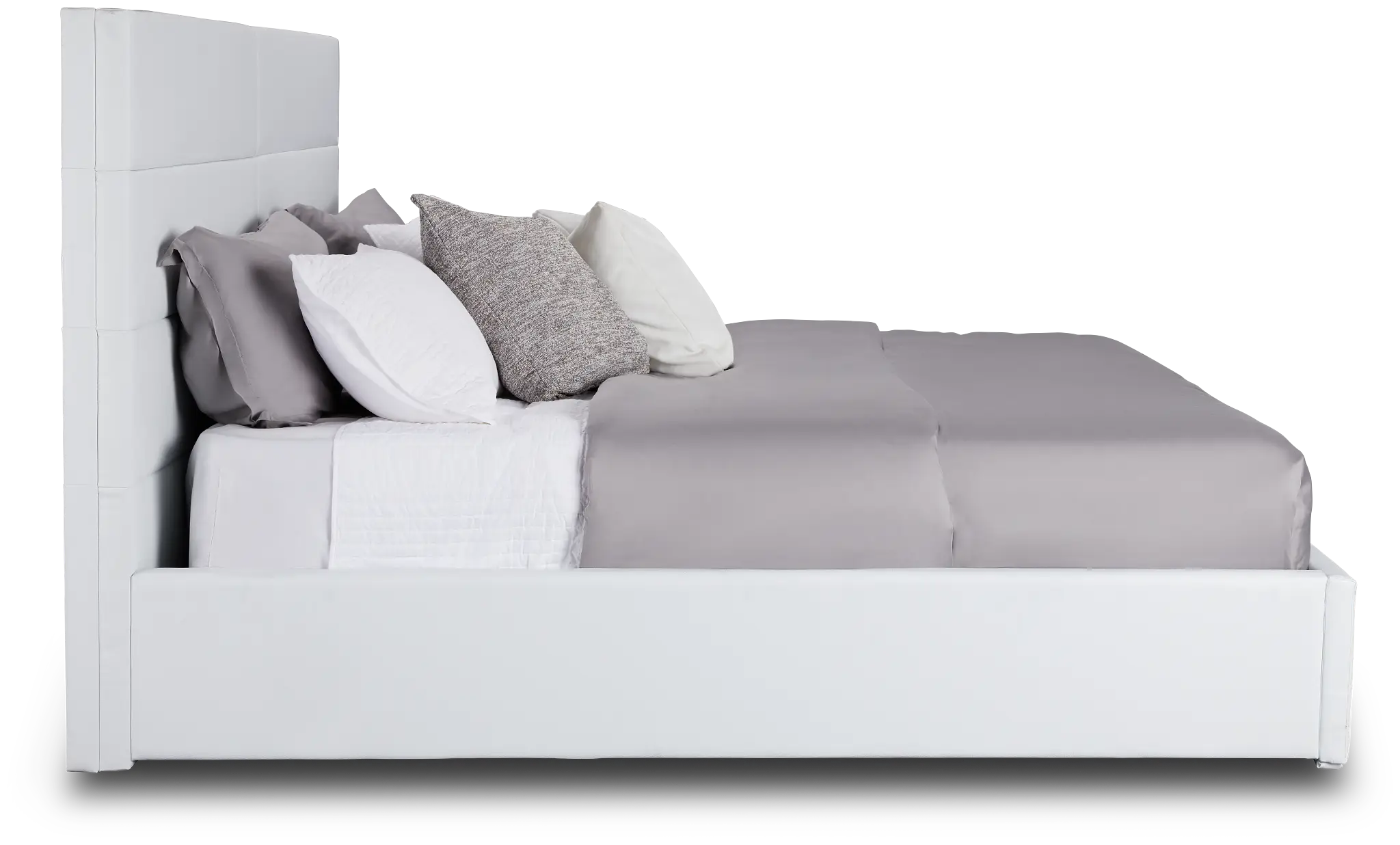 Doral White Uph Platform Bed Doral White Uph Platform Bed