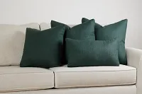 Zeke Green 24" Accent Pillow