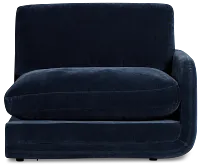 Jules Dark Blue Velvet Right Chair